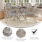 Flash Furniture Marseille Thonet French Bistro Stack Chair w/Arms, Black/White Textilene/Bamboo Alum Frame, 4PK 4-SDA-AD642002A-TXT-BLKWH-LTNAT-GG - alternate 5